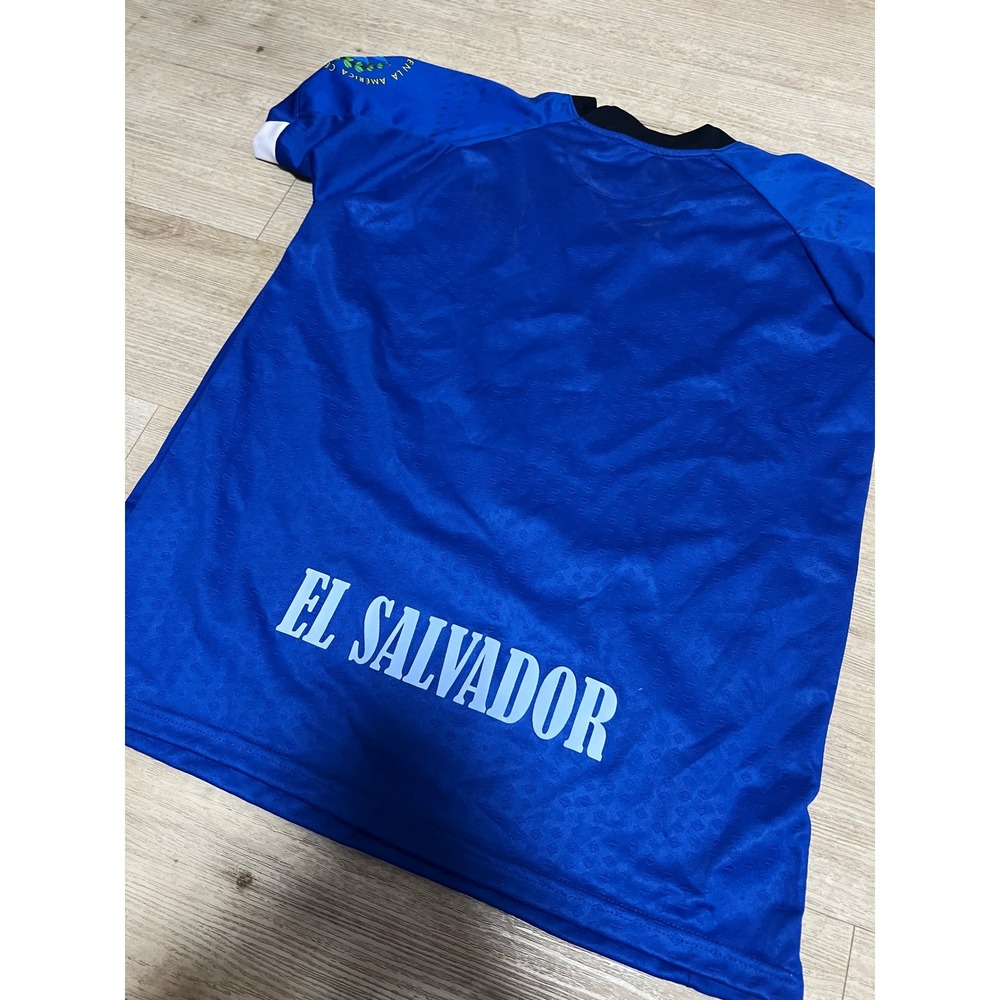 Umbro El Salvador Soccer Jersey Mens Large Blue La Selecta FIFA World Cup 2022 - Picture 8 of 10